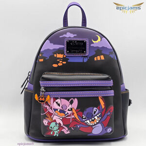 Loungefly Disney Lilo & Stitch The Series Vampire Angel & Stitch Backpack